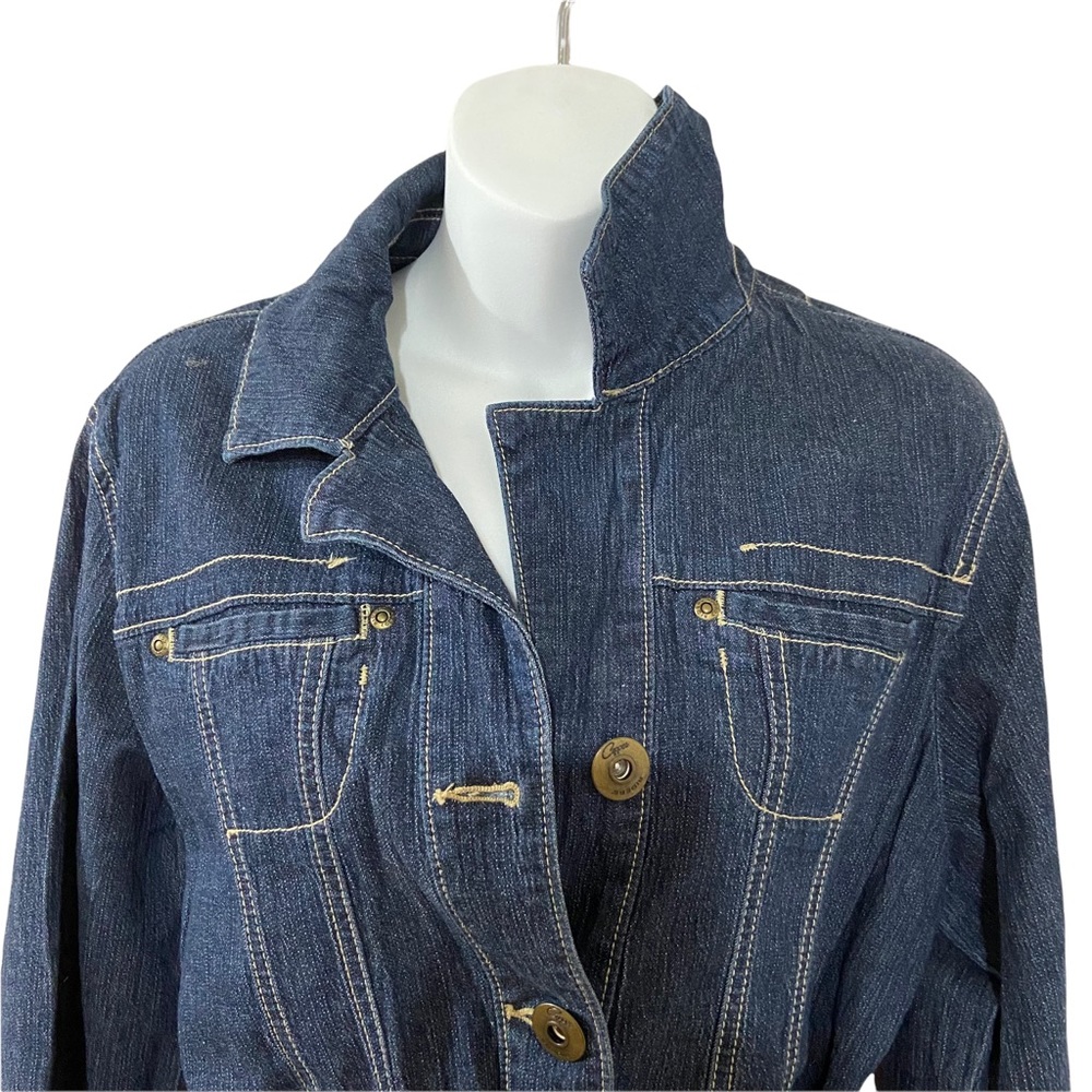 Riders Copper Belted Trench Denim Jacket - Picture 2 of 8